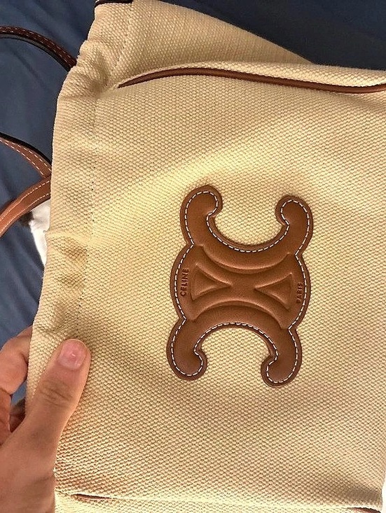 Celine Handbags - Celine Small Bucket in Triomphe Canvas and Calfskin Crossbody Bag